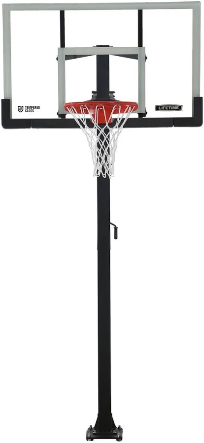 Lifetime 60" Tempered Glass Pro Slam In Ground Basketball Hoop